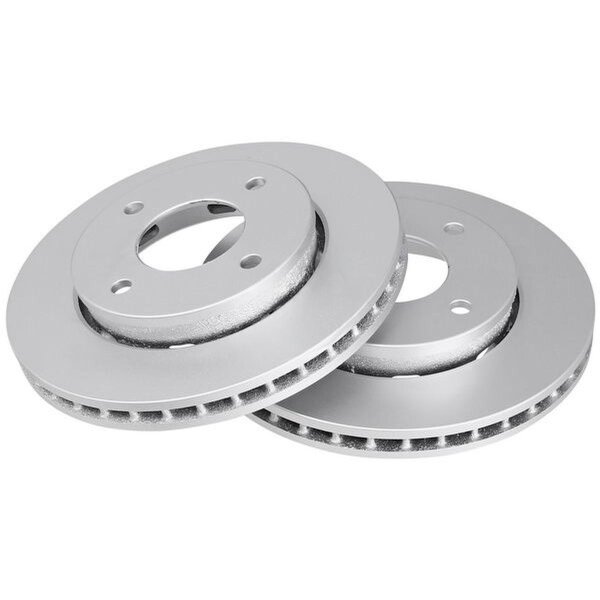 2 brake discs ventilated Ø 256 mm 24 mm A.B.S. for e.g. MITSUBISHI COLT