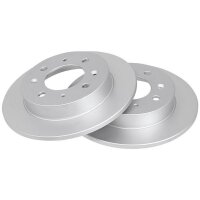 2 brake discs full Ø 258 mm 10 mm A.B.S. for KIA...