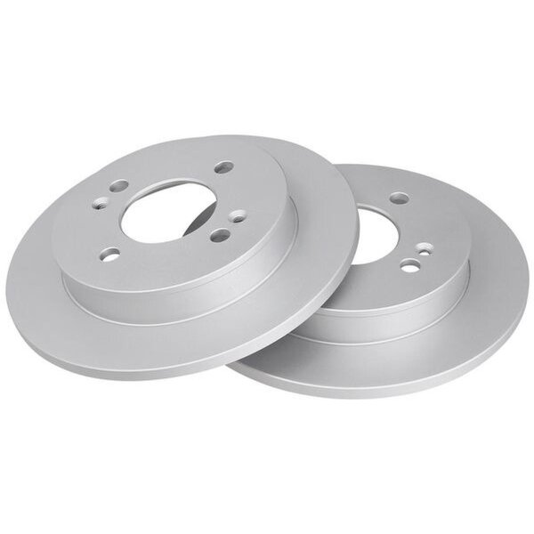 2 brake discs full Ø 234 mm 10 mm A.B.S. for HYUNDAI i10 and others