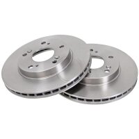 2 brake discs internally ventilated Ø 260 mm 23.2...