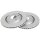 2 brake discs ventilated Ø 300 mm 22 mm A.B.S. for AUDI A4 and others