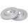 2 brake discs ventilated Ø 257 mm 22 mm A.B.S. for e.g. OPEL CORSA