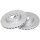 2 brake discs ventilated Ø 284 mm 22 mm A.B.S. for OPEL CORSA and others