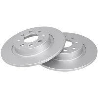 2 brake discs full Ø 264 mm 10 mm A.B.S. for FIAT...