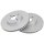 2 brake discs ventilated Ø 275 mm 22 mm A.B.S. for TOYOTA YARIS and others