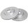 2 brake discs ventilated Ø 300 mm 28 mm A.B.S. for VOLVO V70 and others
