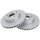 2 brake discs ventilated Ø 295 mm 28 mm A.B.S. for MB C-CLASS and others