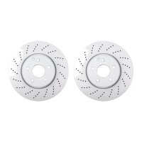 2 brake discs perforated ventilated Ø 322 mm 32 mm...