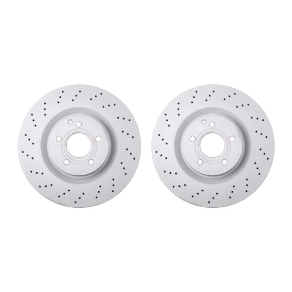2 brake discs perforated ventilated Ø 350 mm 32 mm A.B.S. for e.g. MB S-CLASS