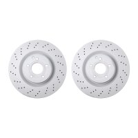 2 brake discs perforated ventilated Ø 350 mm 32 mm...