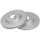 2 brake discs ventilated Ø 296 mm 28 mm A.B.S. for TOYOTA RAV and others