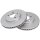 2 brake discs ventilated Ø 320 mm 28 mm A.B.S. for CHRYSLER 300C and others