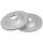 2 brake discs ventilated Ø 275 mm 22 mm A.B.S. for TOYOTA AURIS and others