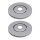 2 brake discs two-piece brake discs Ø 334 mm 32 mm A.B.S. for e.g. AUDI TT