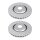 2 brake discs ventilated Ø 340 mm 30 mm A.B.S. for AUDI TT and others