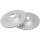 2 brake discs ventilated Ø 314 mm 25 mm A.B.S. for AUDI A5 and others