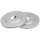 2 brake discs ventilated Ø 320 mm 28 mm A.B.S. for NISSAN PATHFINDER and others
