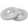 2 brake discs ventilated Ø 296 mm 28 mm A.B.S. for LEXUS IS and others