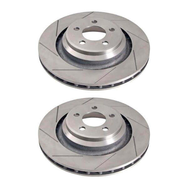 2 brake discs slotted Ø 350 mm 28 mm A.B.S. for CHRYSLER 300C and others