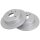 2 brake discs full Ø 276 mm 12 mm A.B.S. for CHEVROLET EPICA and others