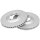 2 brake discs ventilated Ø 280 mm 27 mm A.B.S. for ISUZU D-MAX and others