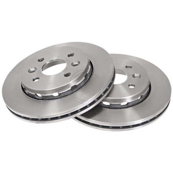 2 brake discs ventilated Ø 258 mm 24 mm A.B.S. for KIA SHUMA and others