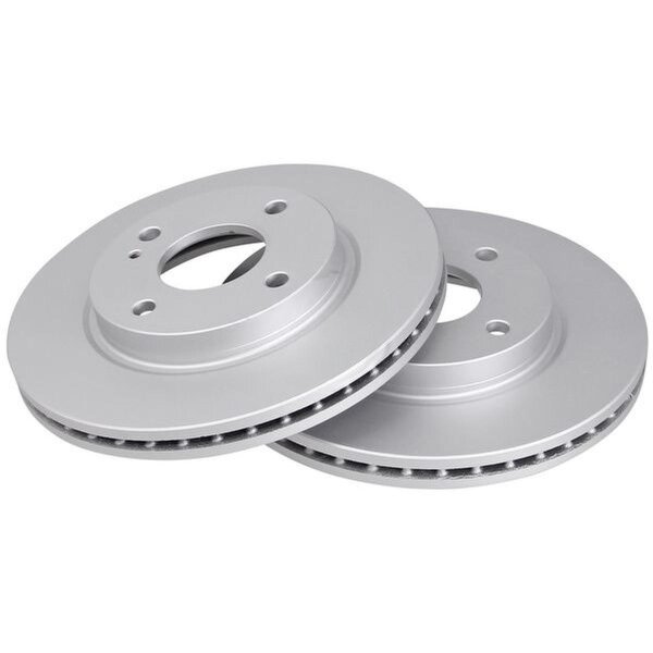 2 brake discs ventilated Ø 258 mm 23 mm A.B.S. for FORD FIESTA and others