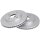 2 brake discs ventilated Ø 258 mm 23 mm A.B.S. for FORD FIESTA and others
