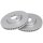 2 brake discs ventilated Ø 300 mm 28 mm A.B.S. for HYUNDAI i30 and others