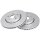 2 brake discs ventilated Ø 280 mm 24 mm A.B.S. for RENAULT KANGOO and others