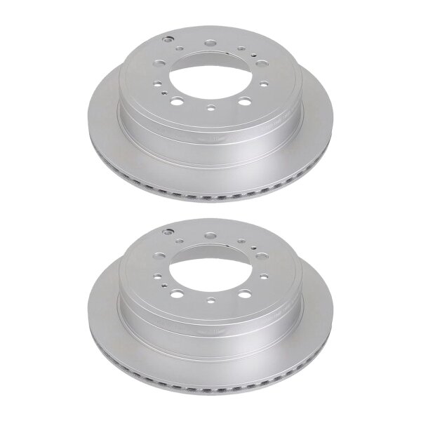 2 brake discs ventilated Ø 345 mm 18 mm A.B.S. for TOYOTA LAND and others