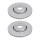 2 brake discs ventilated Ø 308 mm 28 mm A.B.S. for RENAULT LAGUNA and others