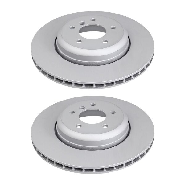 2 brake discs ventilated Ø 345 mm 24 mm A.B.S. for BMW 5 Series and others
