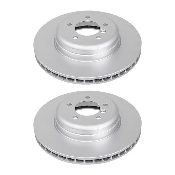 2 brake discs ventilated Ø 348 mm 30 mm A.B.S. for BMW 5 Series and others
