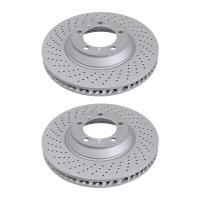 2 brake discs perforated ventilated Ø 350 mm 34 mm...