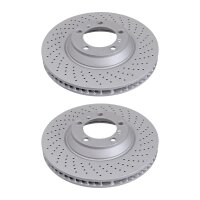 2 brake discs perforated ventilated Ø 350 mm 34 mm...