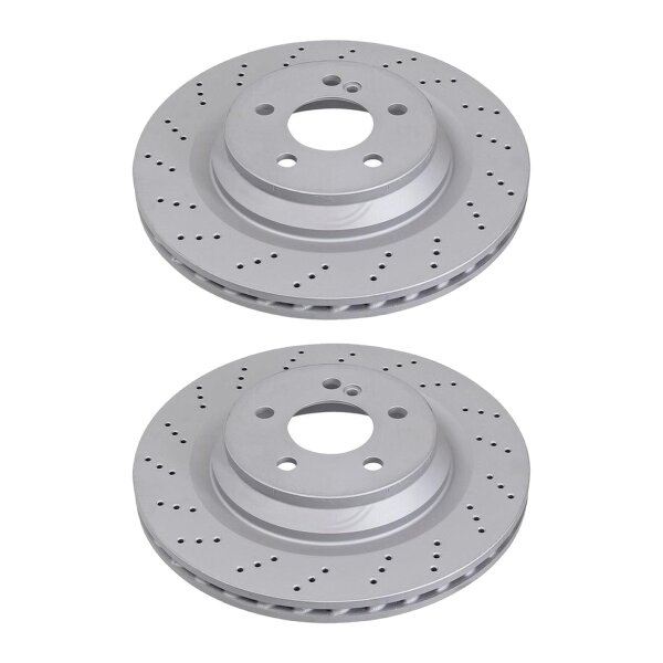 2 brake discs perforated ventilated Ø 320 mm 24 mm A.B.S. for MERCEDES-BENZ SL