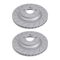 2 brake discs perforated ventilated Ø 320 mm 24 mm...