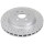 2 brake discs perforated ventilated Ø 345 mm 28 mm A.B.S. for LEXUS IS