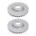 2 brake discs ventilated Ø 368 mm 36 mm A.B.S. for PORSCHE CAYENNE and others
