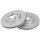2 brake discs ventilated Ø 276 mm 26 mm A.B.S. for OPEL ASTRA and others