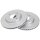 2 brake discs ventilated Ø 280 mm 24 mm A.B.S. for NISSAN TIIDA and others