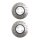 2 brake discs two-piece brake discs Ø 376 mm 36 mm A.B.S. for e.g. BMW 5 Series