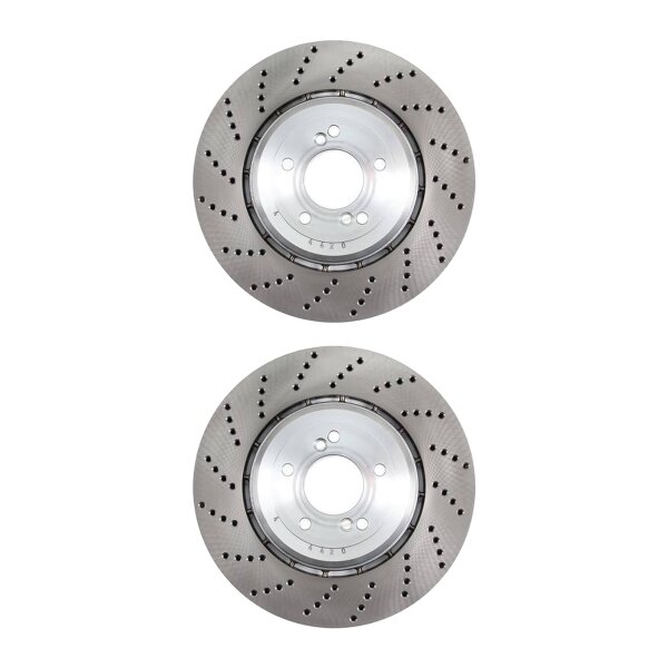 2 brake discs two-piece brake discs Ø 370 mm 24 mm A.B.S. for BMW 5 series