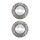 2 brake discs two-piece brake discs Ø 370 mm 24 mm A.B.S. for BMW 5 series