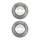 2 brake discs two-piece brake discs Ø 370 mm 24 mm A.B.S. for BMW 5 series