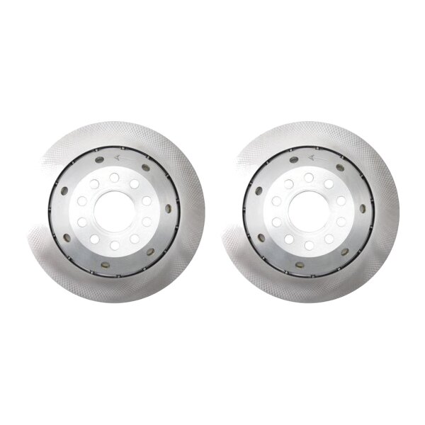 2 brake discs two-piece brake discs Ø 312 mm 22 mm A.B.S. for AUDI A4