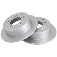 2 brake discs full Ø 262 mm 10 mm A.B.S. for KIA...