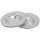 2 brake discs ventilated Ø 326 mm 20 mm A.B.S. for JAGUAR XJ and others