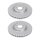 2 brake discs ventilated Ø 356 mm 34 mm A.B.S. for AUDI A6 and others